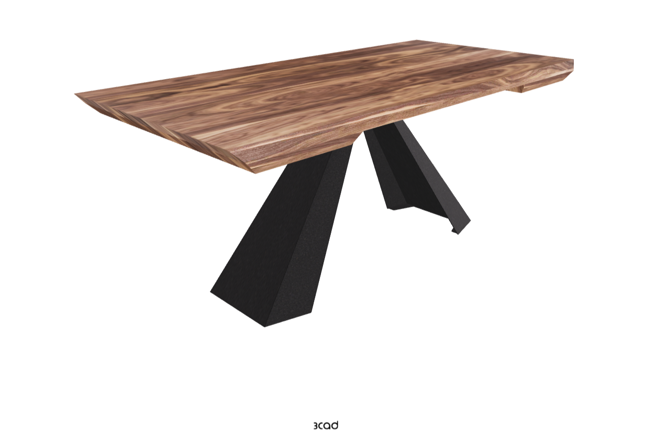 180-257×90×75h_Canaletto Walnut_Black Embossed_Closed