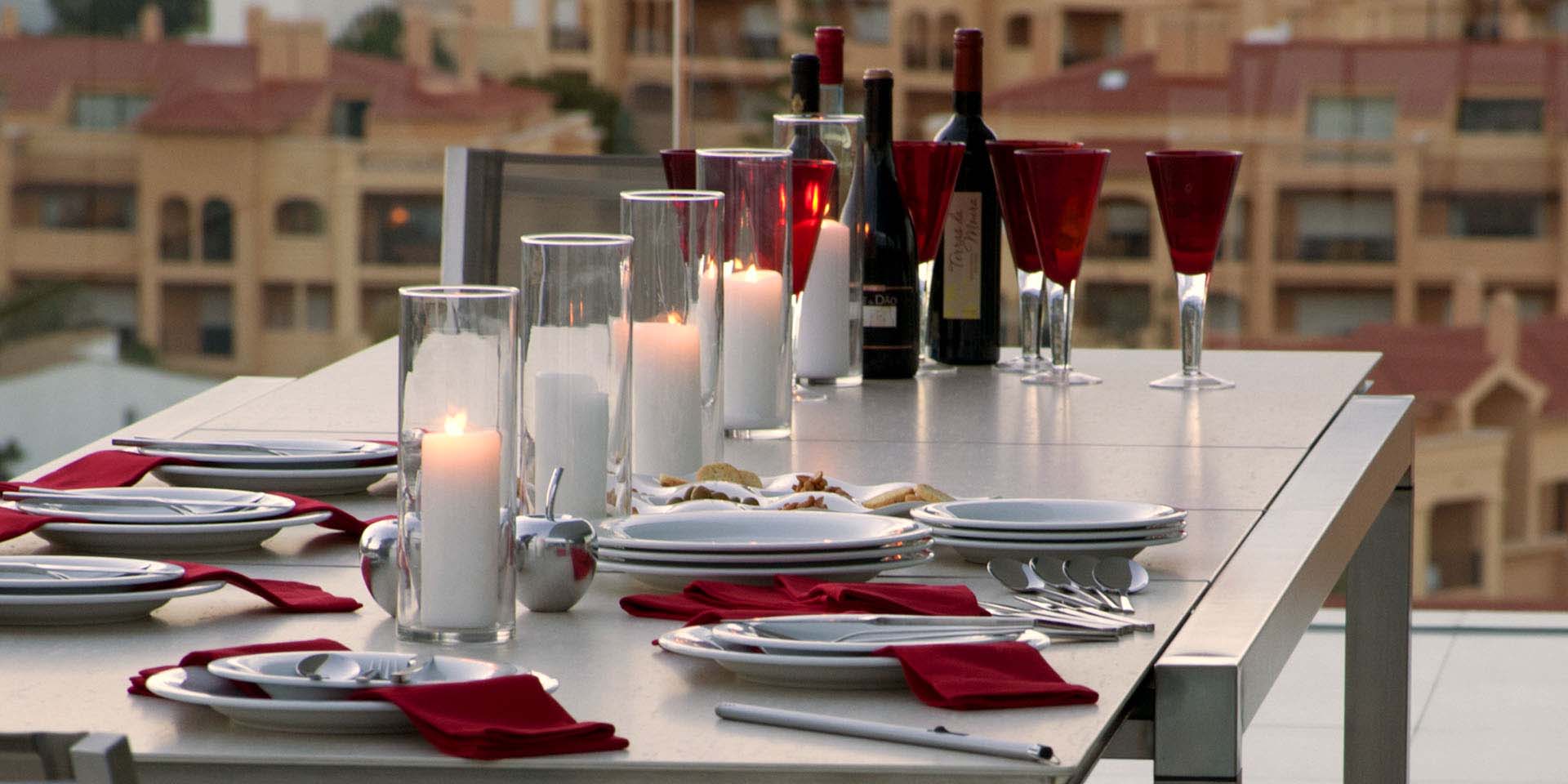 Equinox Dining Table 180 Ø Circular - Powder coated