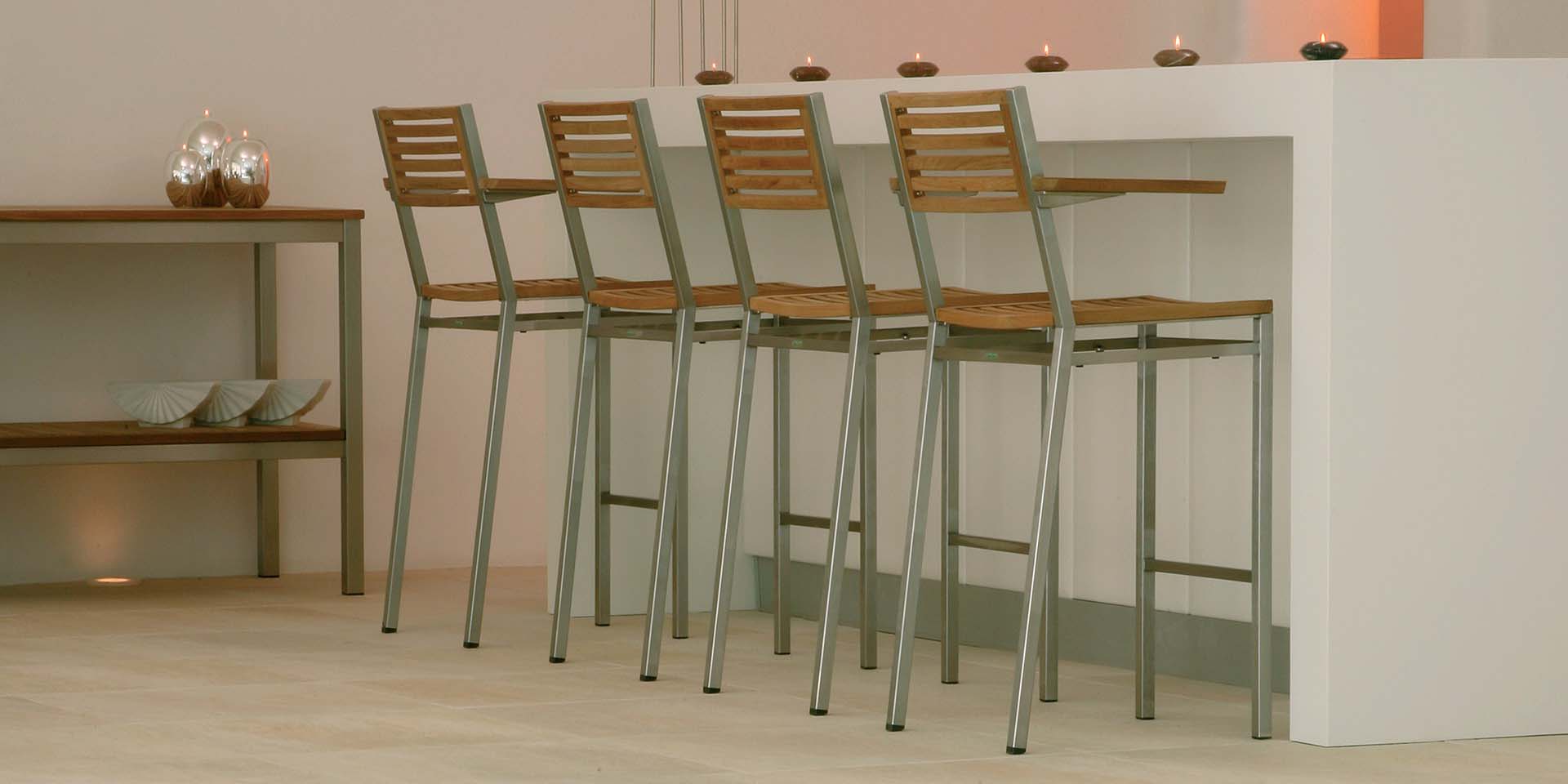 Barlow Tyrie Equinox High Dining Chair Teak Seat & Back