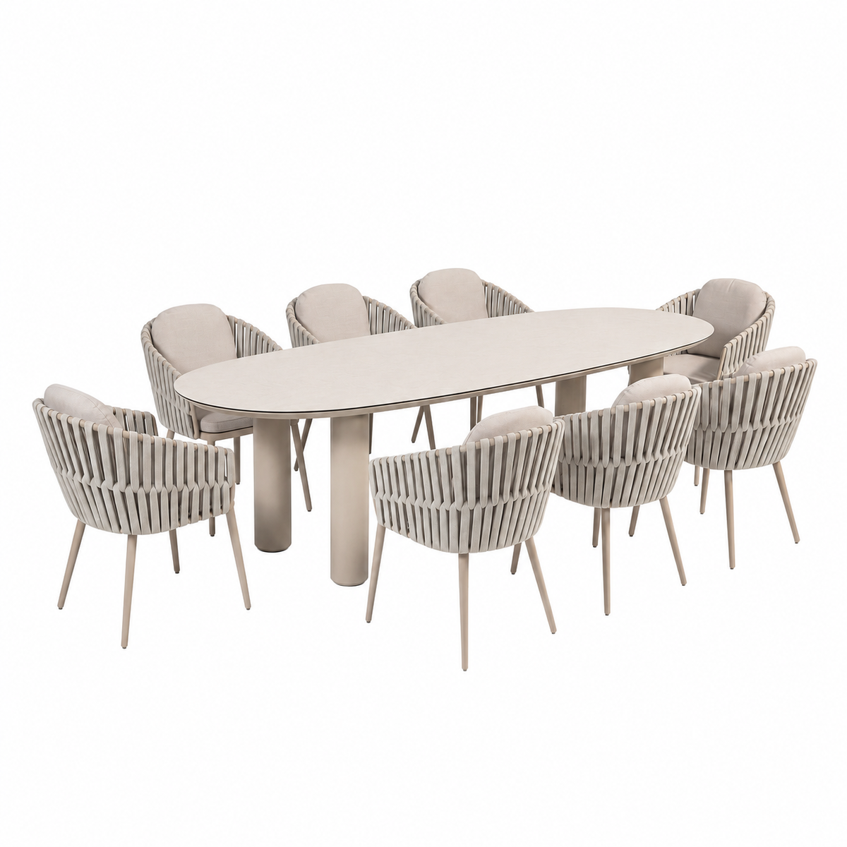 4 Seasons Outdoor Eva 8 Seat Denia 290cm Mango Ceramic Dining Table