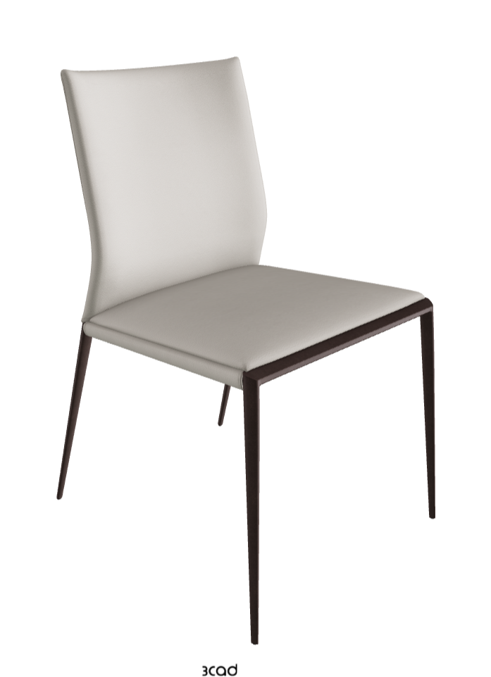 Eva Dining Chair_Bronze Embossed_Soft Leather_Artico