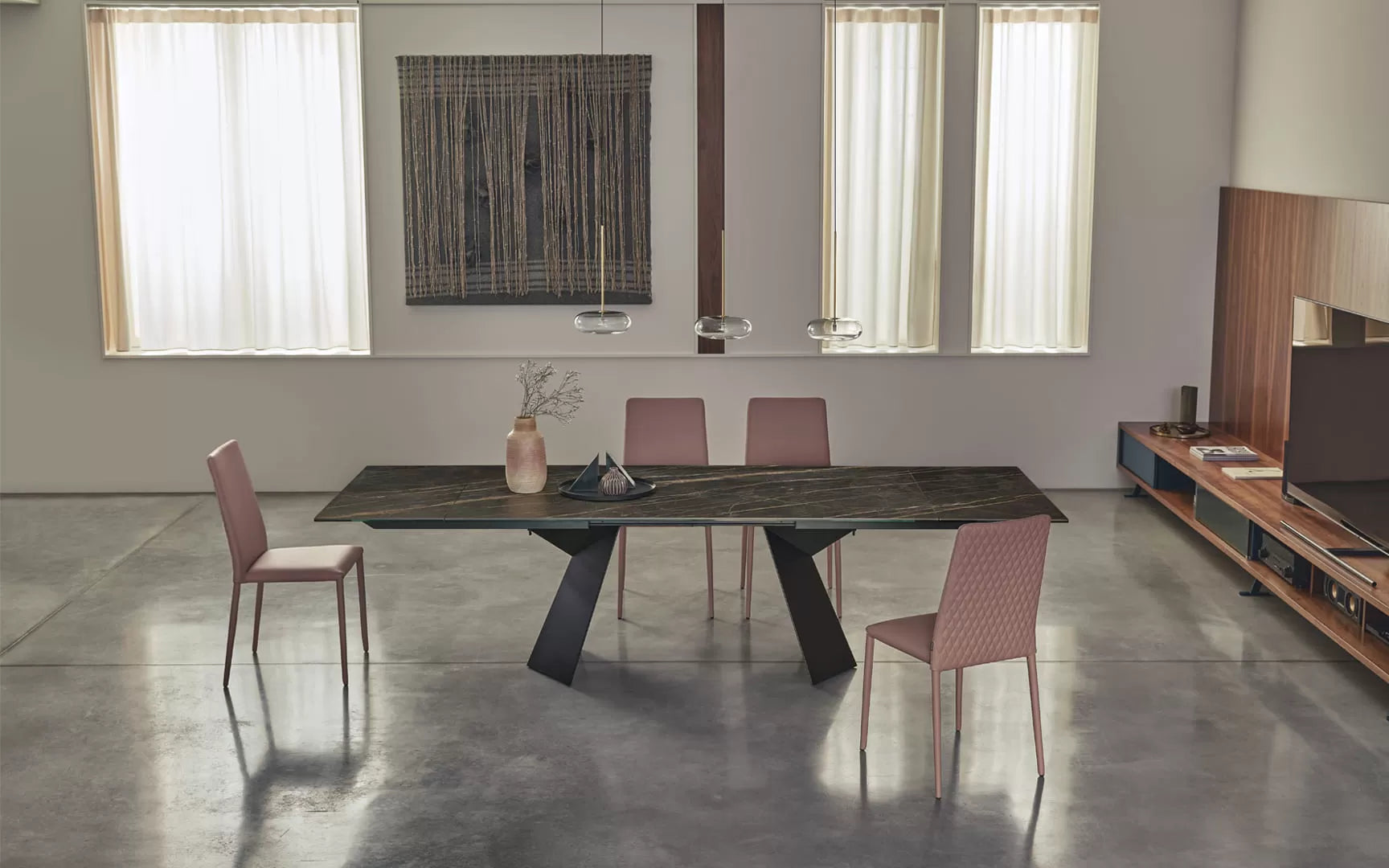 Bontempi Casa Malik Chair With Metal Frame