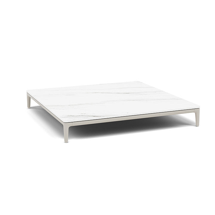 Manutti Zendo Sense Square Coffee Table with 96 cm Width & Depth and 15 cm Height