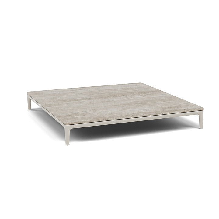 Manutti Zendo Sense Square Coffee Table with 96 cm Width & Depth and 15 cm Height