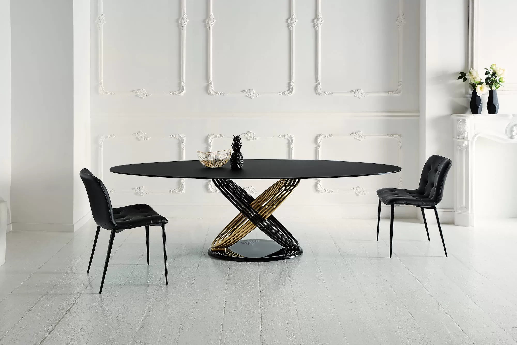 Fusion Table fix with lacquered Metal rings