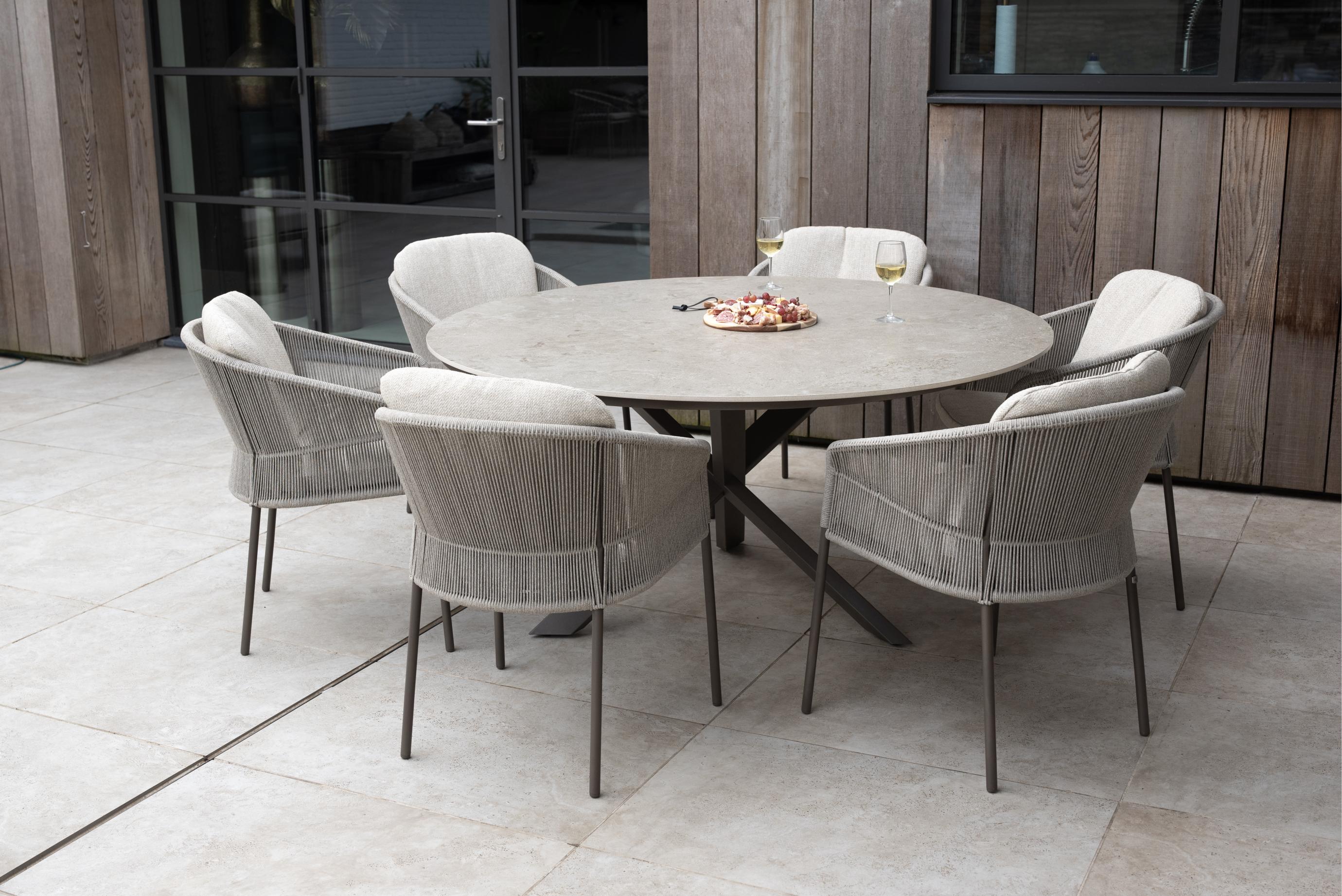 4 Season Outdoor Florence dining set terre with Prado dining table 240 x 105 cm