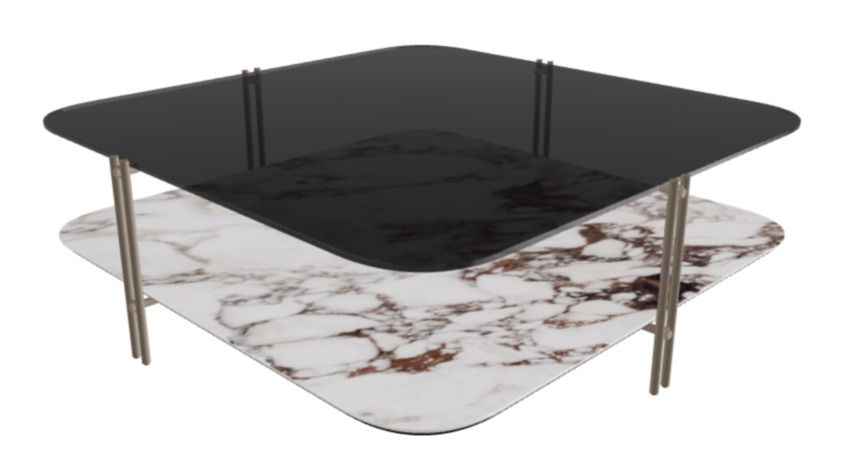 Cattelan Italia Biplane Sqaure Coffee Table