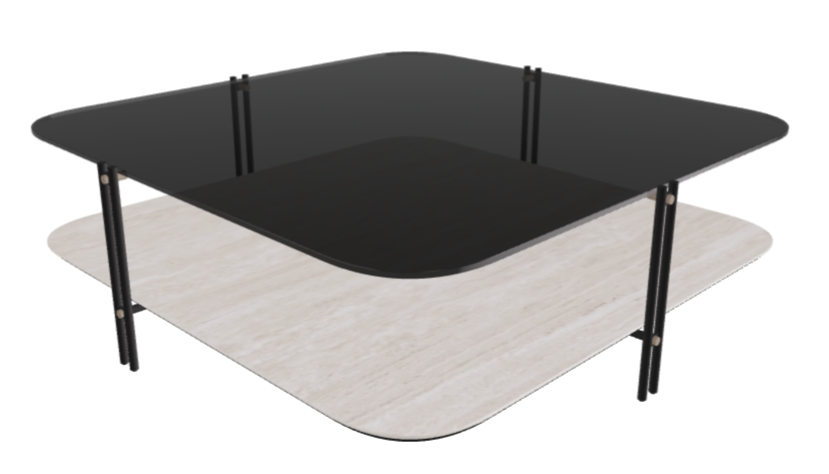 Cattelan Italia Biplane Sqaure Coffee Table
