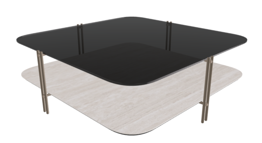 Cattelan Italia Biplane Sqaure Coffee Table