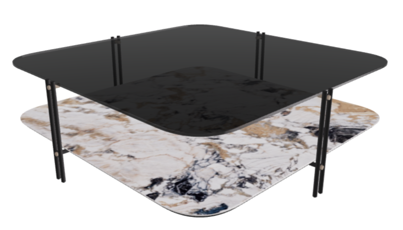 Cattelan Italia Biplane Sqaure Coffee Table
