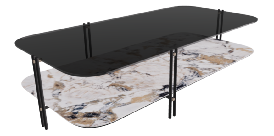 Cattelan Italia Biplane Rectangular Coffee Table