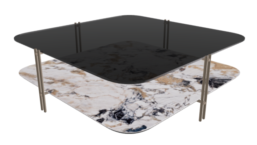 Cattelan Italia Biplane Sqaure Coffee Table