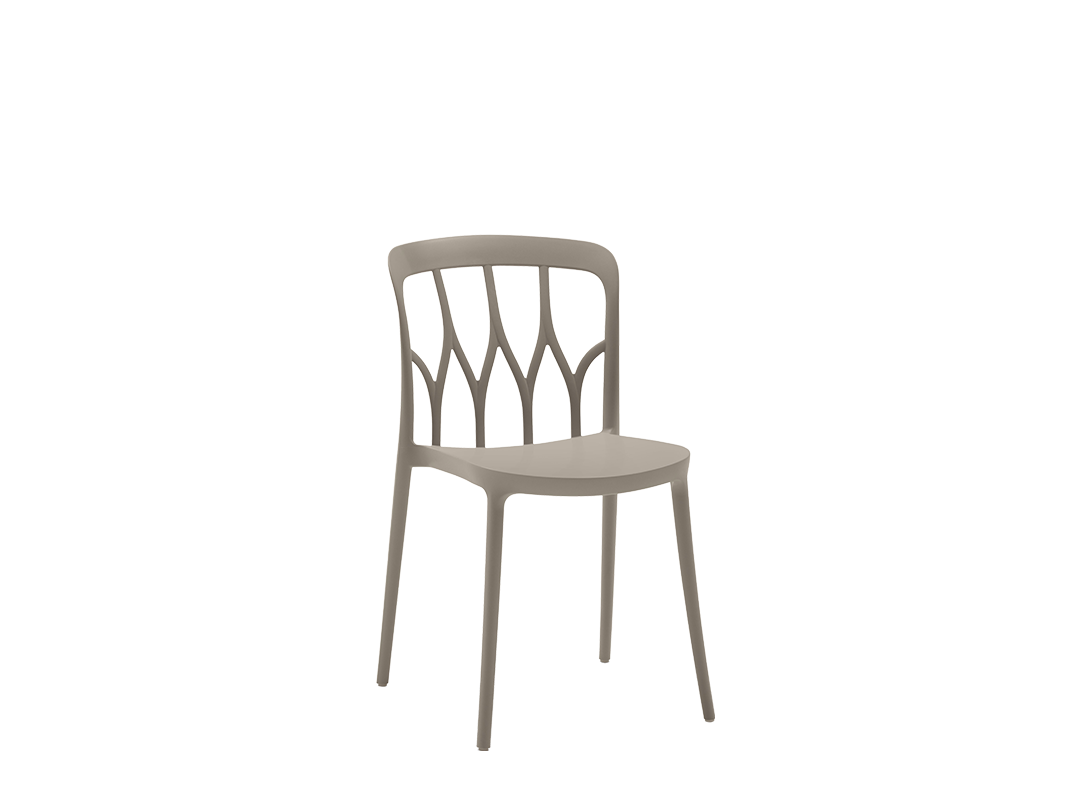 Galaxy Stackable and outdoor chair with arms in Polypropylene