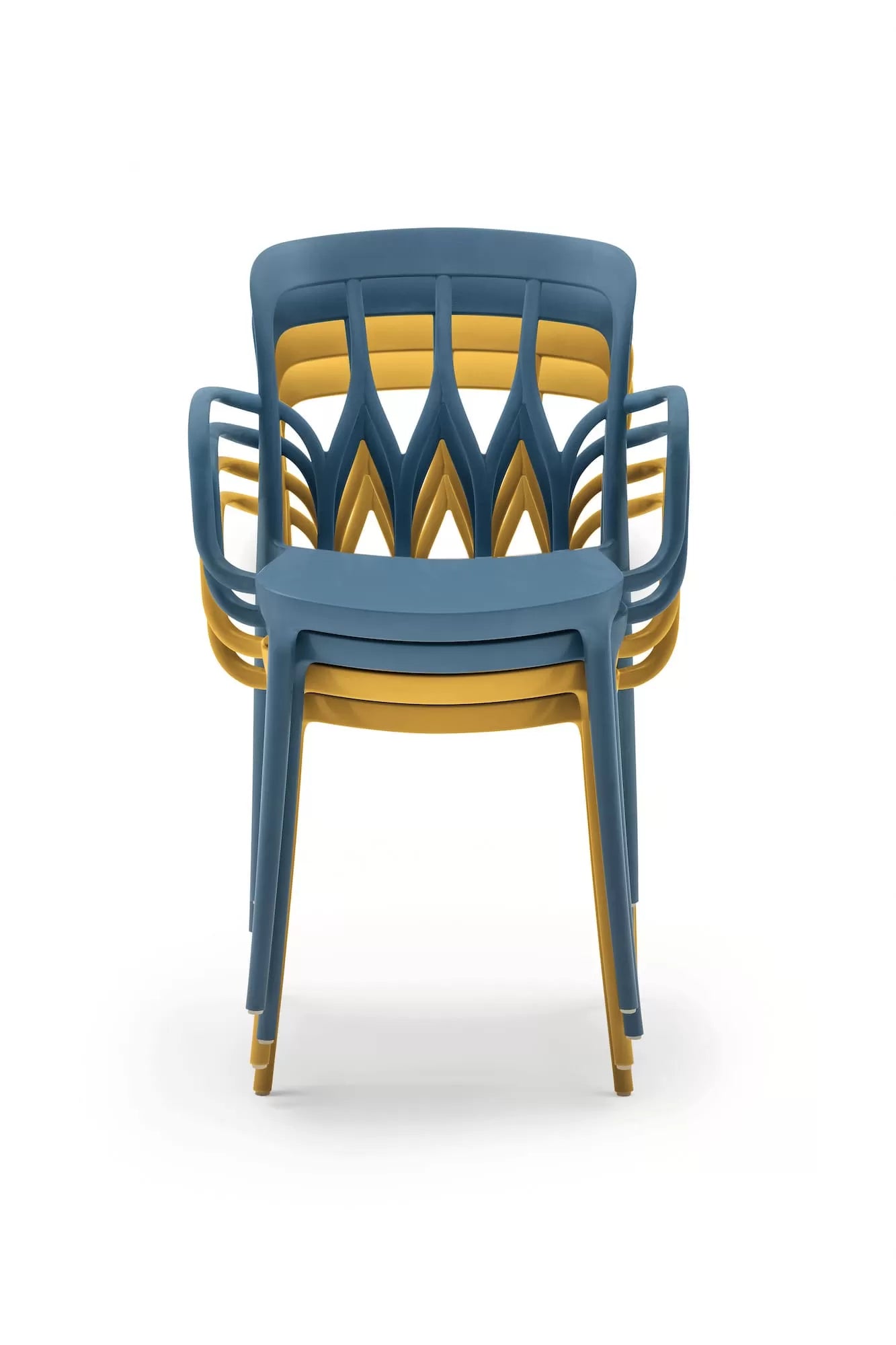 Galaxy Stackable And Outdoor Chair With Arms In Polypropylene