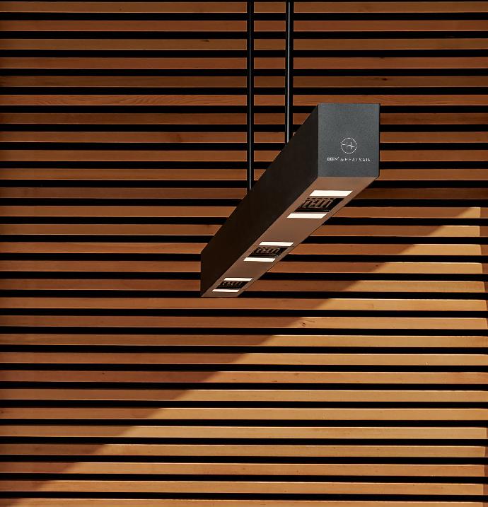 Heatsail BEEM | Ceiling Mounted Outdoor Heating and Lights (Optional Misting)