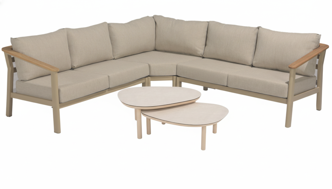 4 Seasons Outdoor Olivia Modular Lounge with Monroe Coffee Table