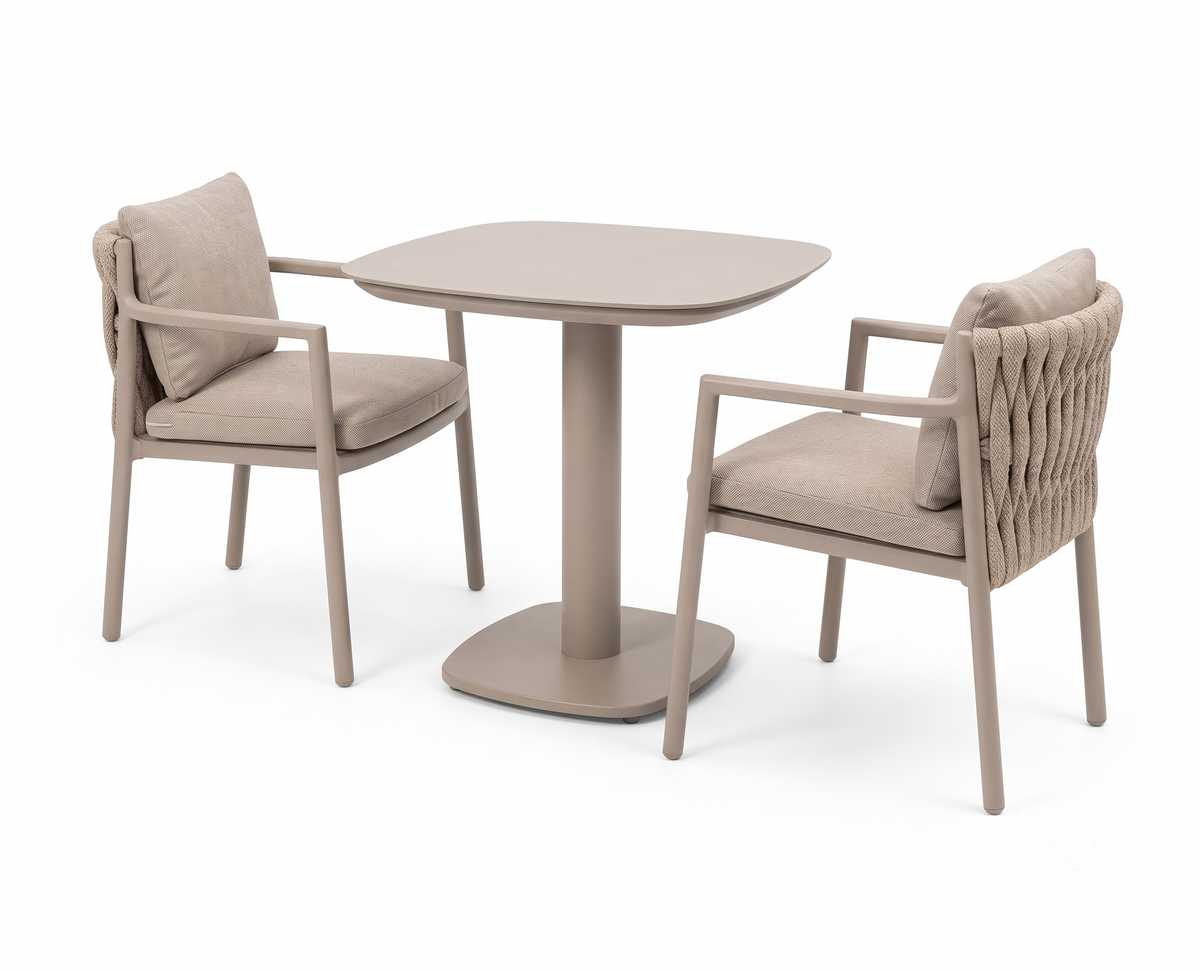 4 Seasons Outdoor Solenza 2 Seat Manolo 75cm Barrel Ceramic Dining Table