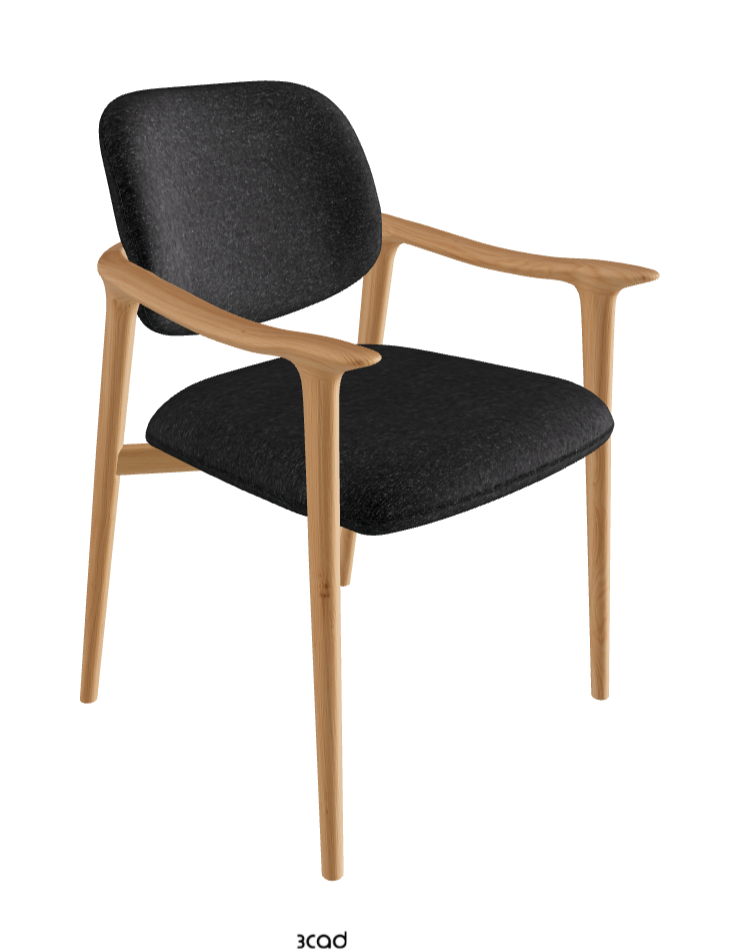 Giselle Dining Armchair_Natural Ashwood_Fabric_B246