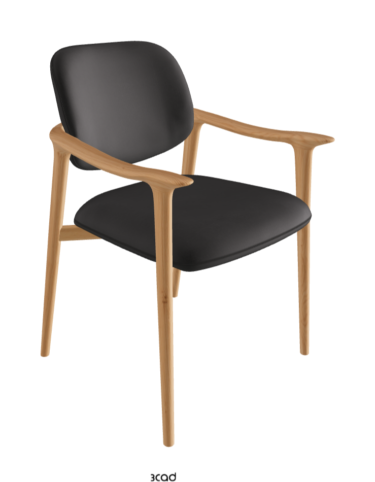 Giselle Dining Armchair_Natural Ashwood_Fabric_B927