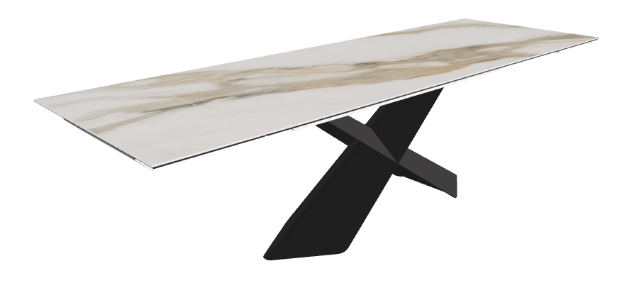 Cattelan Italia Tyron Keramik Drive Rectangular Extendible Dining Table – 182→258x90x74h