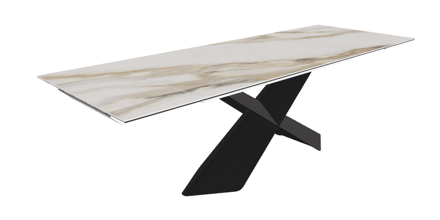 Glossy Borghini Calacatta Black Embossed