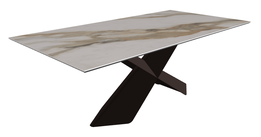 Glossy Borghini Calacatta Bronze Embossed