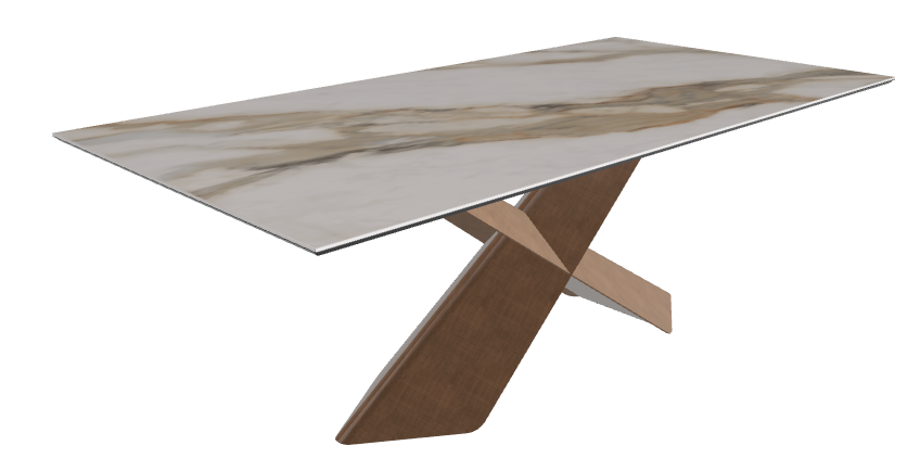 Glossy Borghini Calacatta Brushed Bronze..