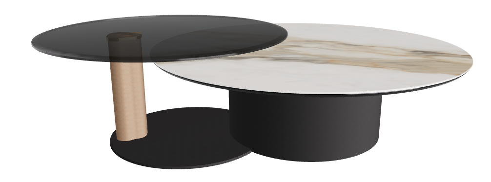 Cattelan Italia ARENA Keramik Bond Coffee Table ø118/187x42h