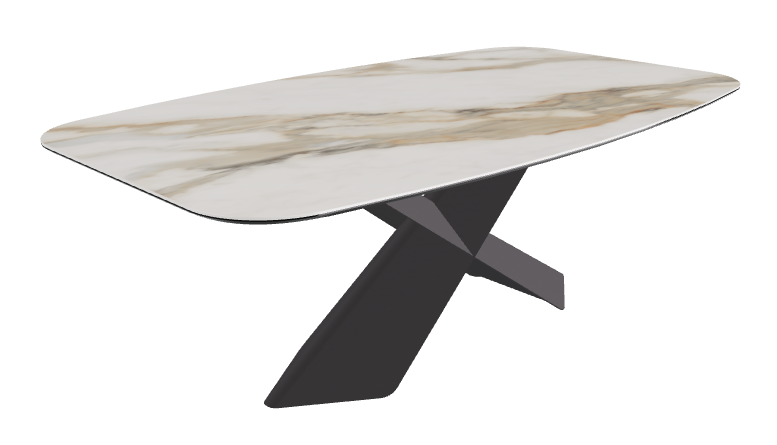 Glossy Borghini Calacatta Graphite Embossed