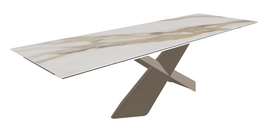 Cattelan Italia Tyron Keramik Drive Rectangular Extendible Dining Table – 182→258x90x74h