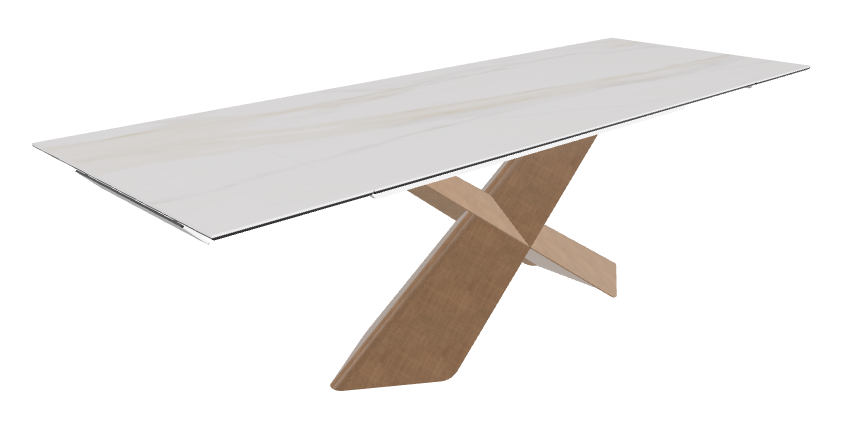 Glossy Golden Calacatta Brushed Bronze..