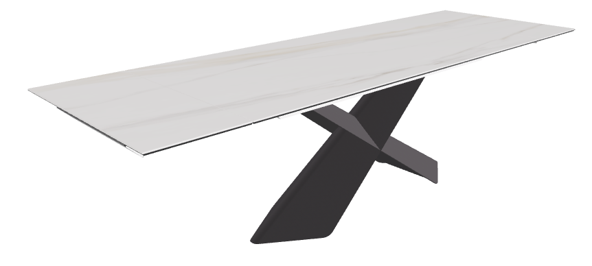 Cattelan Italia Tyron Keramik Drive Rectangular Extendible Dining Table – 182→258x90x74h
