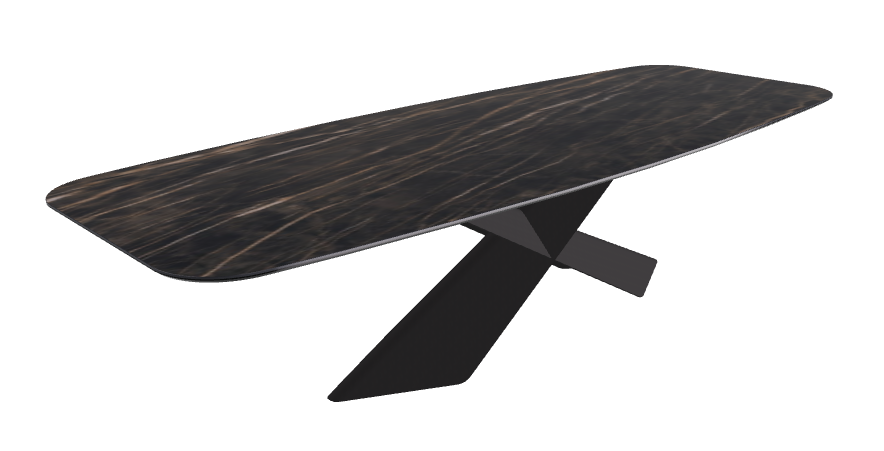 Glossy Portoro Black Embossed