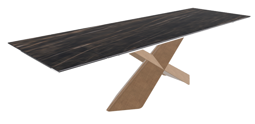 Cattelan Italia Tyron Keramik Drive Rectangular Extendible Dining Table – 182→258x90x74h