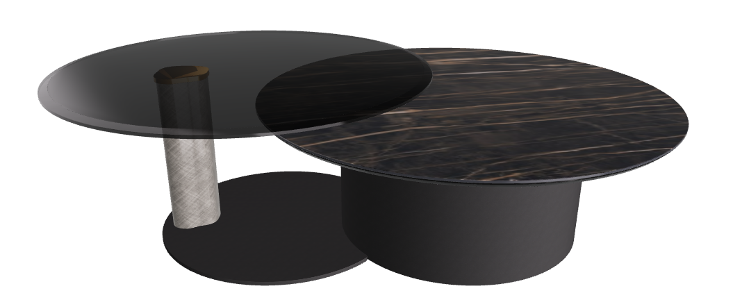 Cattelan Italia ARENA Keramik Bond Coffee Table ø100/179x42h