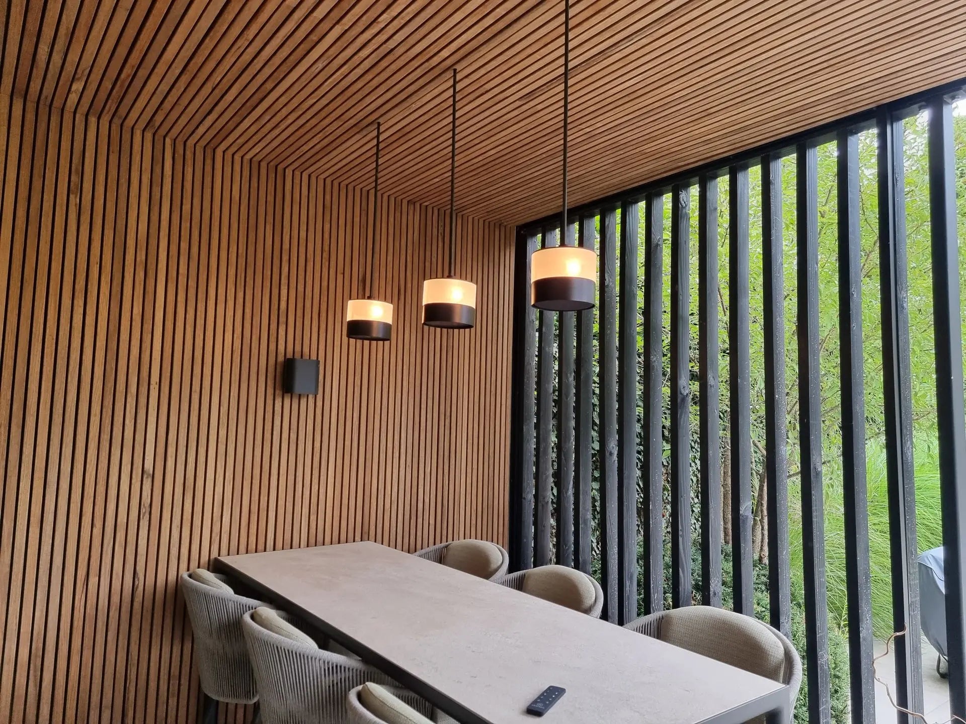 Heatsail Glow Set of 3 | Finished in RAL 9005 Midnight