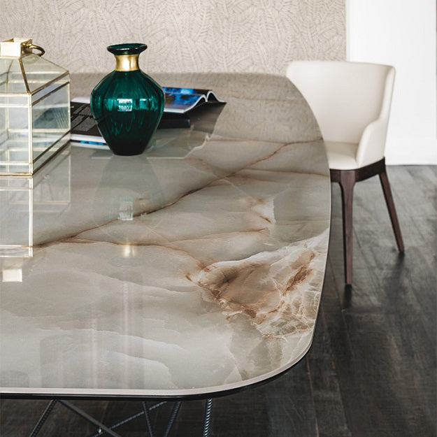 Cattelan Italia Gordon Keramik Barrel Shaped Dining Table