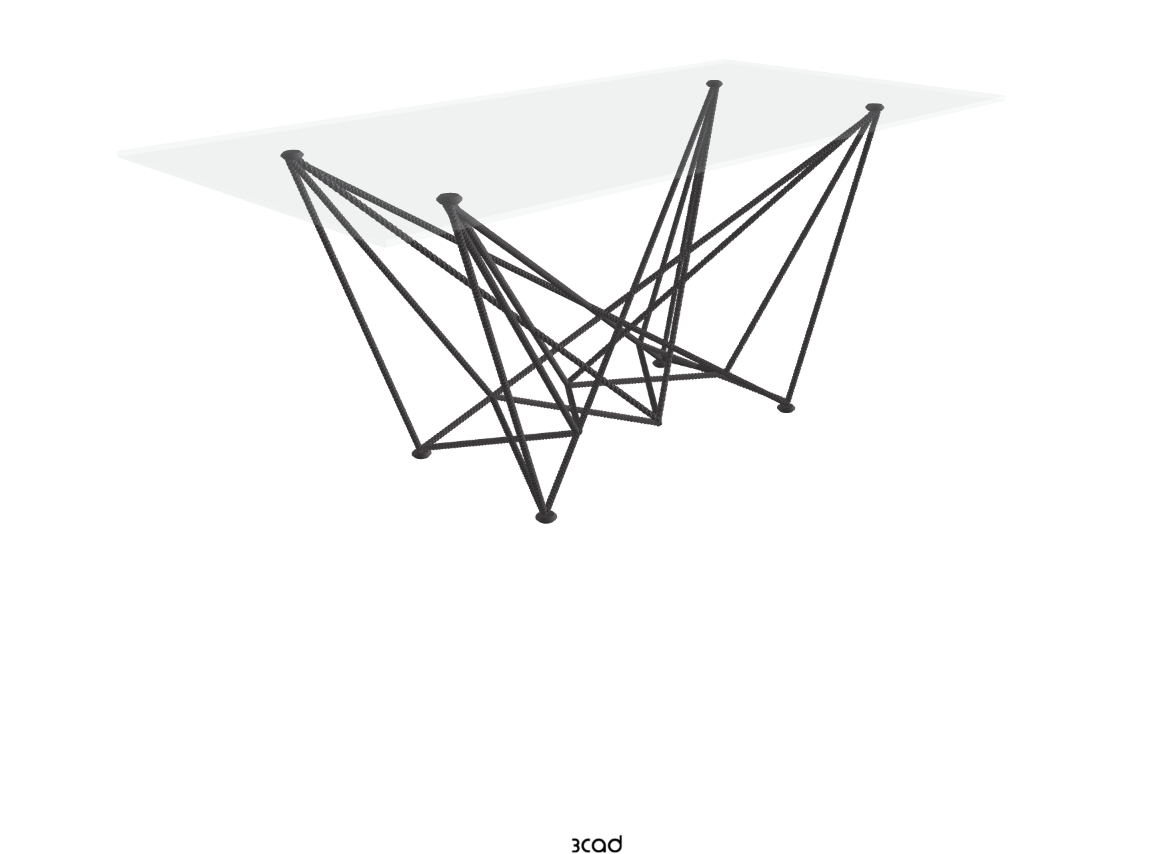 Cattelan Italia Gordon Glass Dining Table