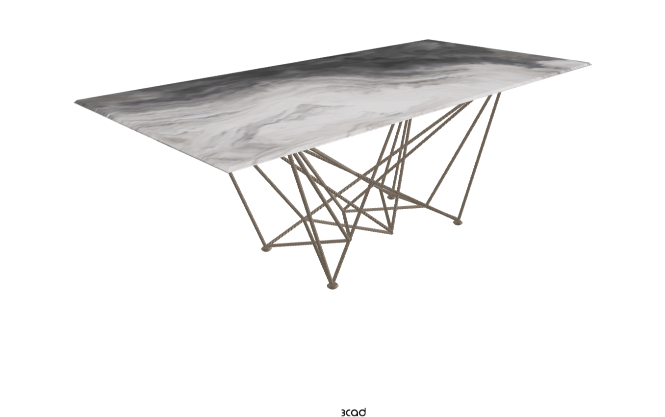 Cattelan Italia Gordon Crystalart Rectangular & Barrel-Shaped Dining Table