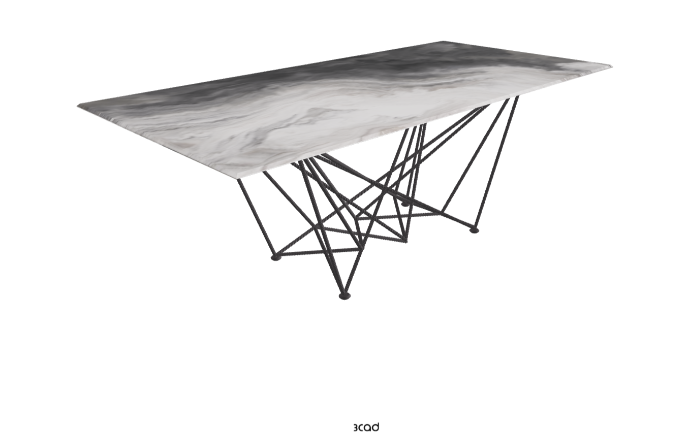 Cattelan Italia Gordon Crystalart Rectangular & Barrel-Shaped Dining Table