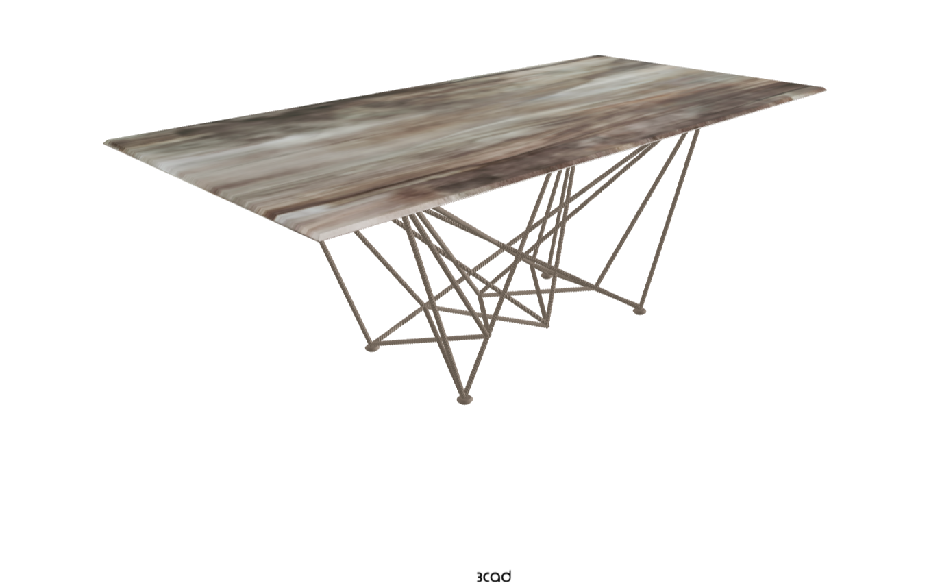Cattelan Italia Gordon Crystalart Rectangular & Barrel-Shaped Dining Table