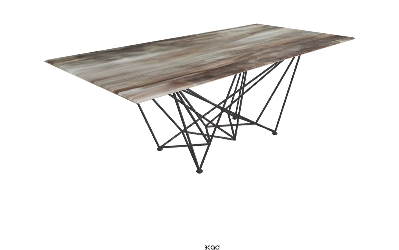 Cattelan Italia Gordon Crystalart Rectangular & Barrel-Shaped Dining Table