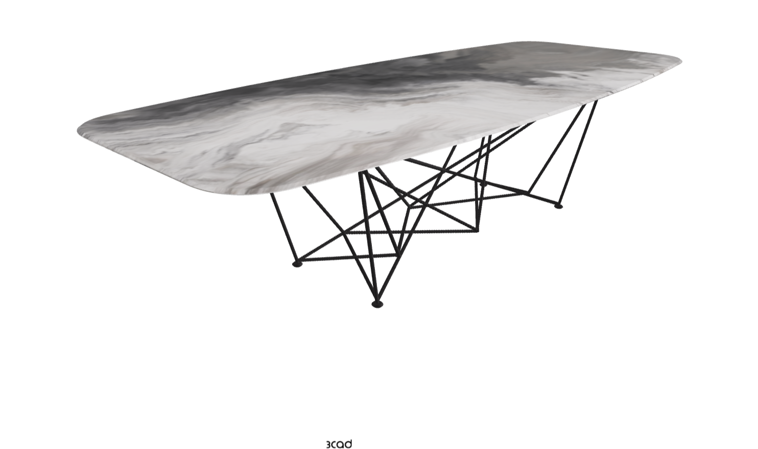 Cattelan Italia Gordon Crystalart Rectangular & Barrel-Shaped Dining Table