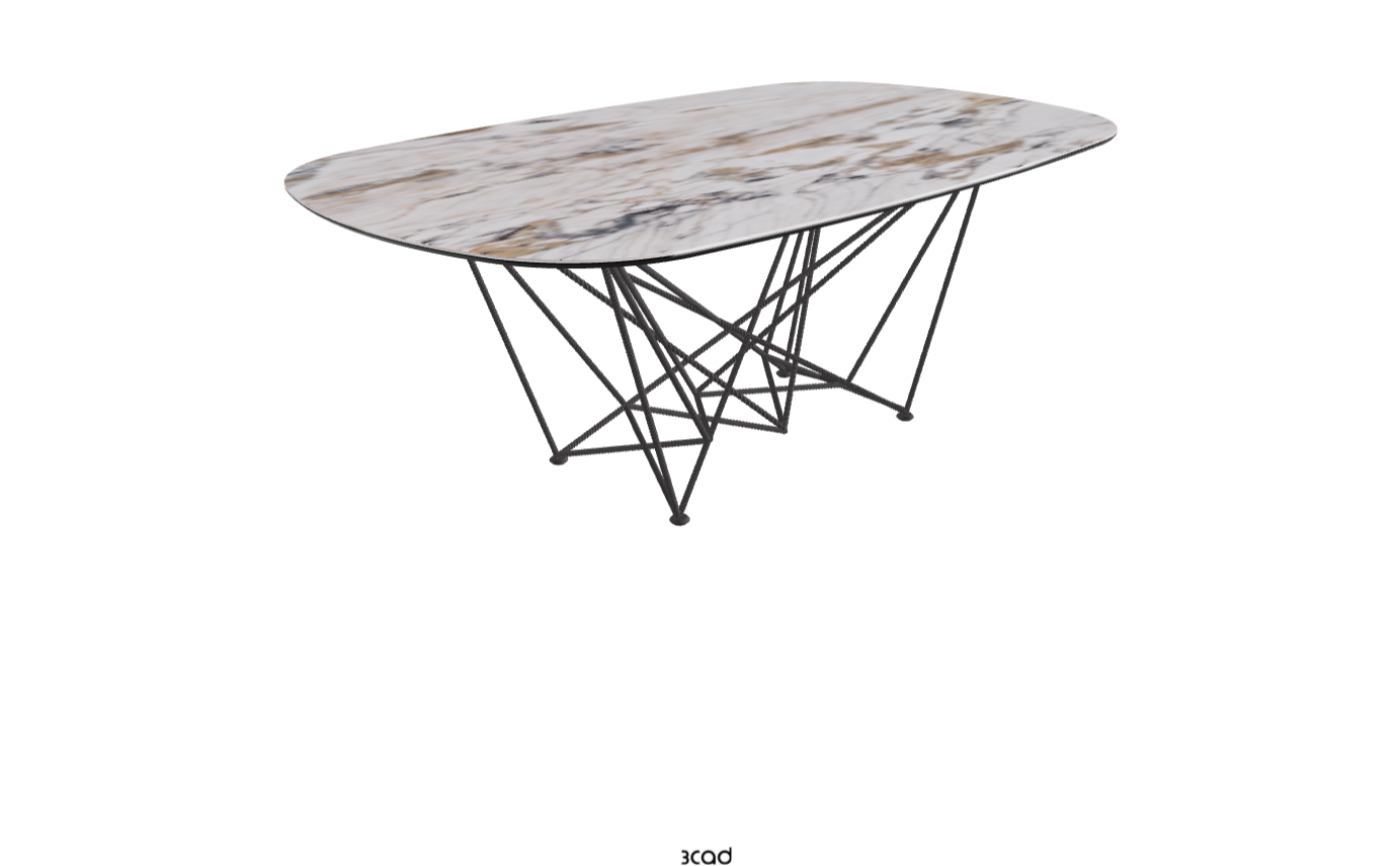 Cattelan Italia Gordon Keramik Barrel Shaped Dining Table