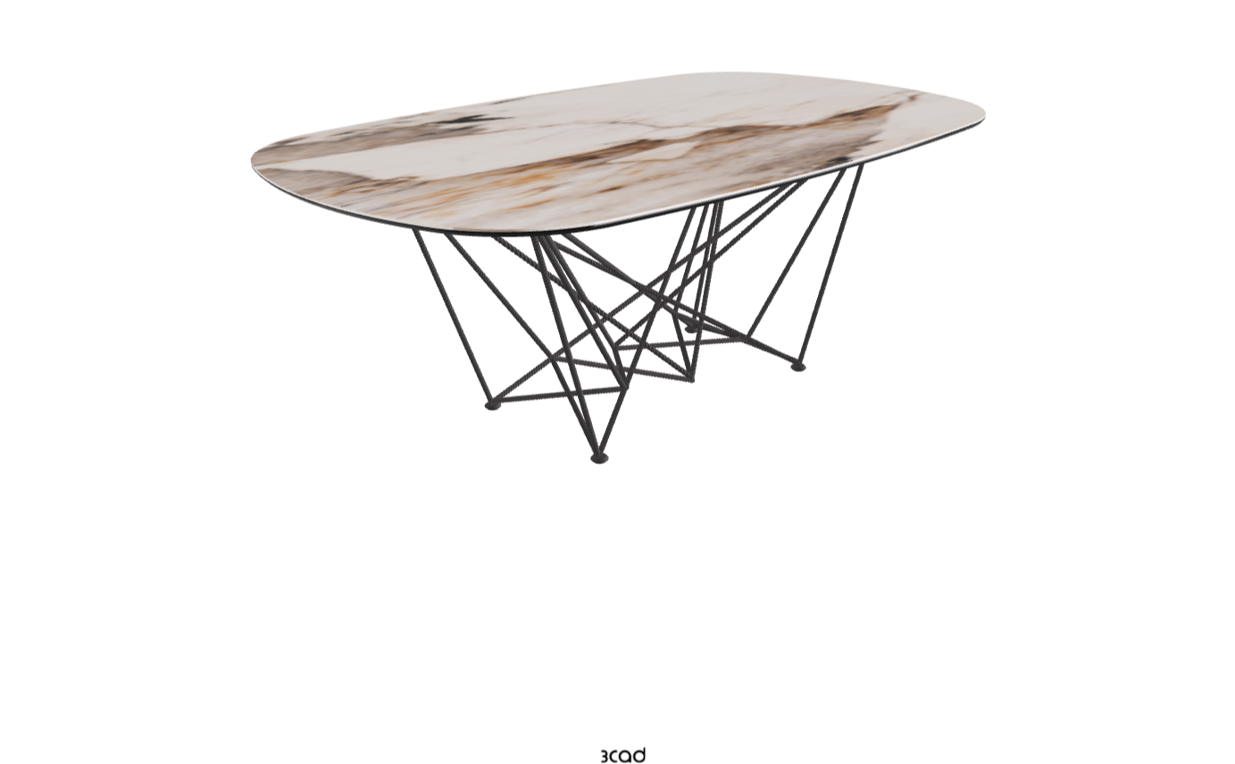 Cattelan Italia Gordon Keramik Barrel Shaped Dining Table