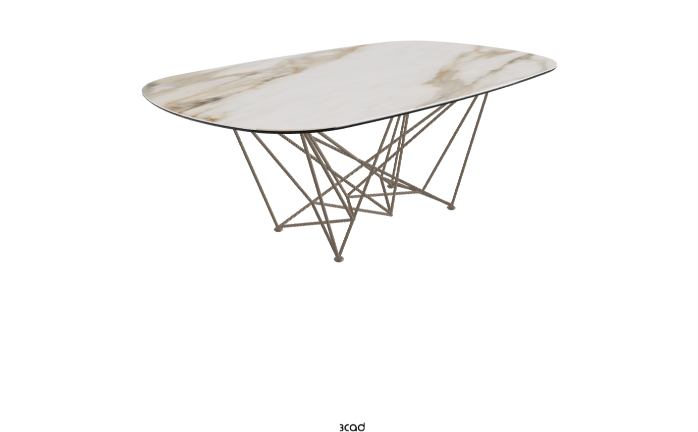 Cattelan Italia Gordon Keramik Barrel Shaped Dining Table
