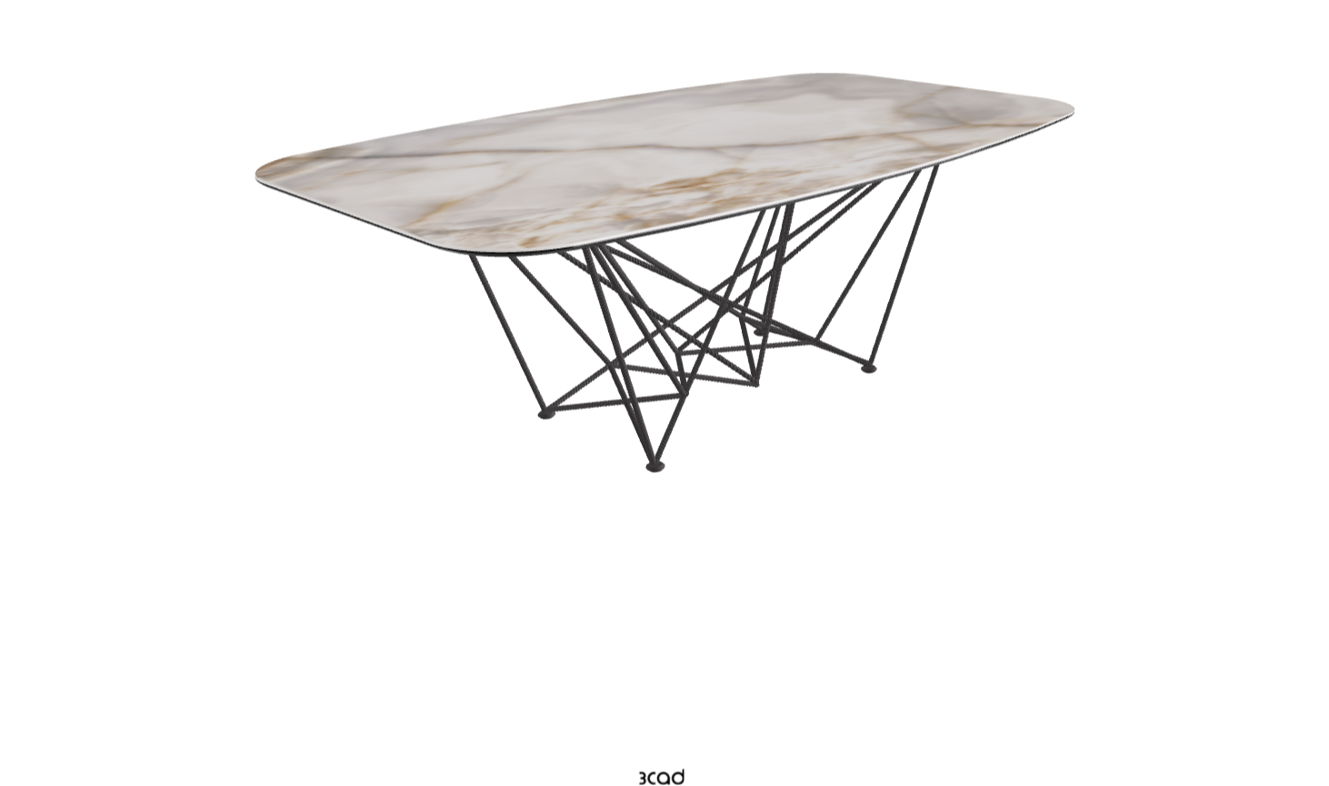 Cattelan Italia Gordon Keramik Biscuit & Polygon Shaped Dining Table