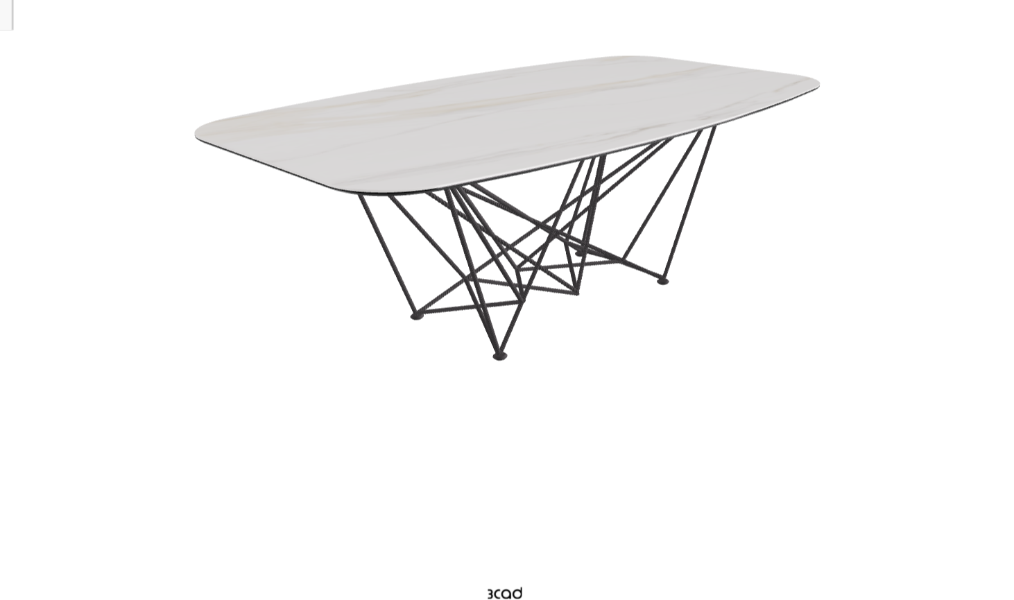 Cattelan Italia Gordon Keramik Biscuit & Polygon Shaped Dining Table