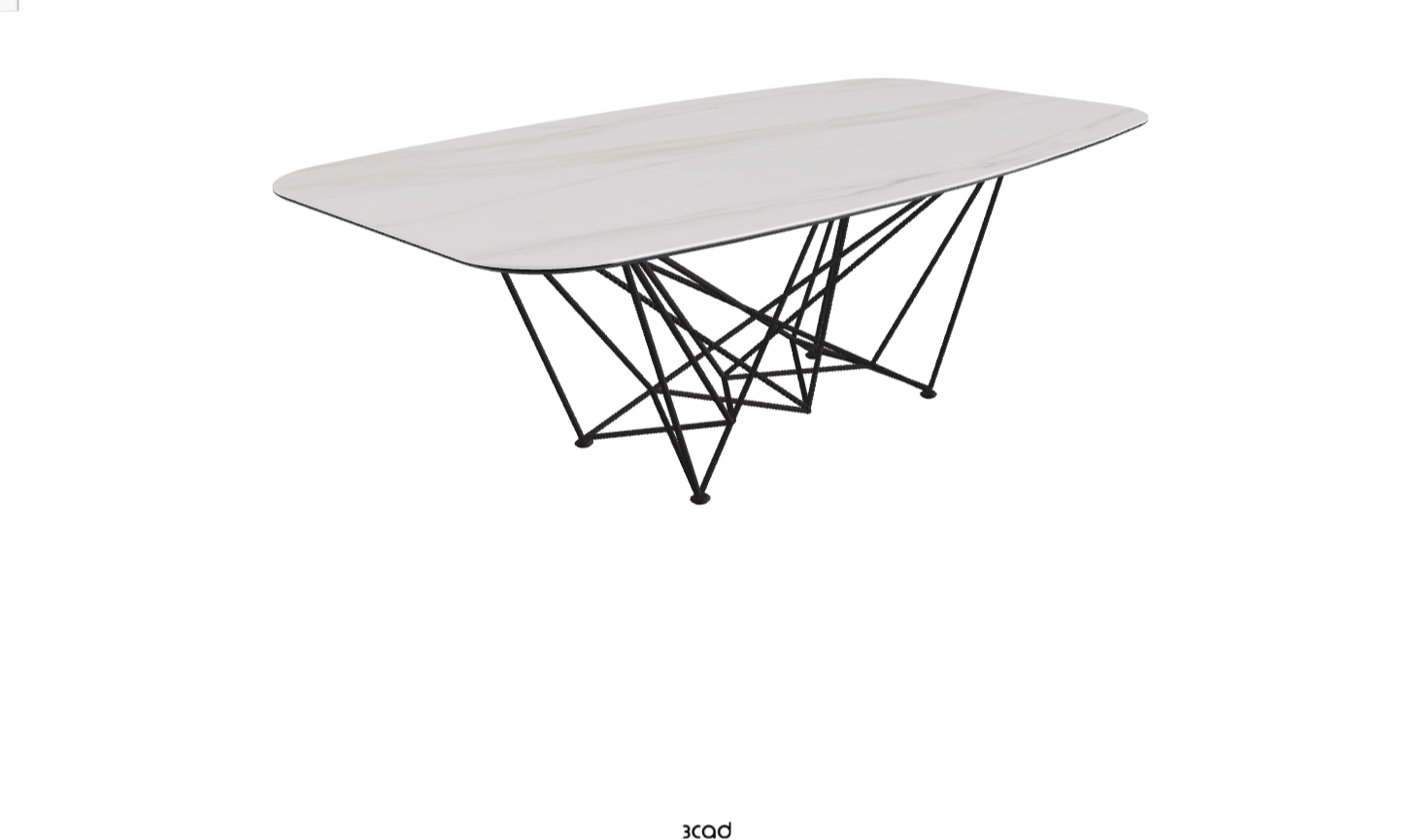 Cattelan Italia Gordon Keramik Biscuit & Polygon Shaped Dining Table