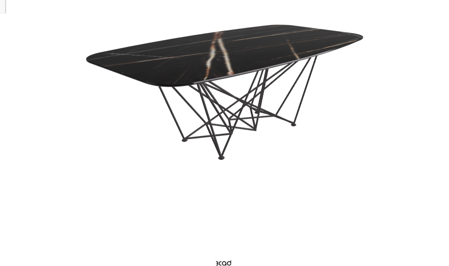 Cattelan Italia Gordon Keramik Biscuit & Polygon Shaped Dining Table